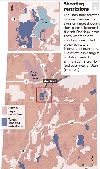 Map: Where to shoot in Utah