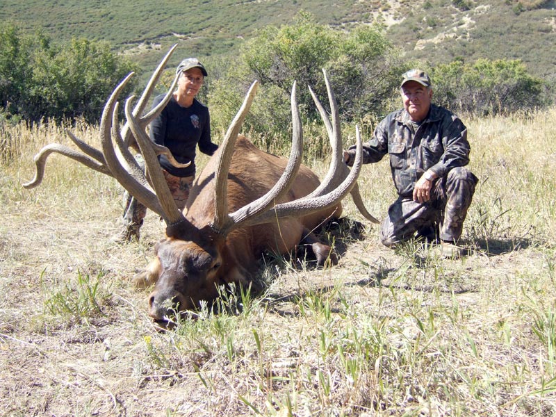 This is the Boone and Crocket world record non-typical bull elk, aka ‘the spider bull’