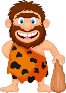 Funny caveman cartoon